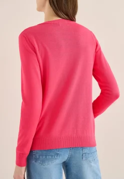 Basic Cardigan mit Rundhals