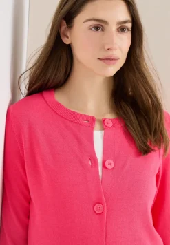 Basic Cardigan mit Rundhals