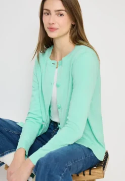 Basic Cardigan mit Rundhals
