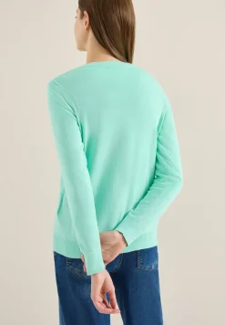 Basic Cardigan mit Rundhals