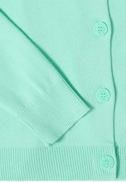 Basic Cardigan mit Rundhals