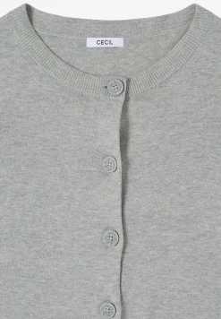 Basic Cardigan mit Rundhals