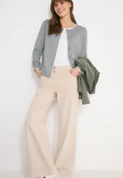 Basic Cardigan mit Rundhals