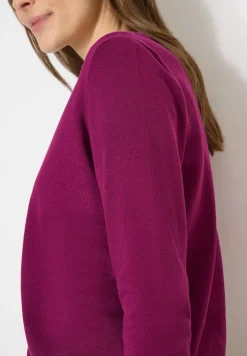 Basic Cardigan mit Rundhals