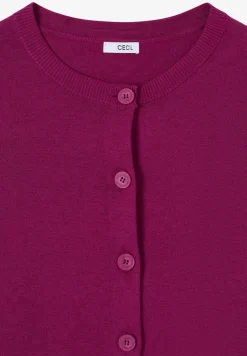 Basic Cardigan mit Rundhals