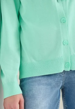 Basic Cardigan mit V-Neck und Knöpfen