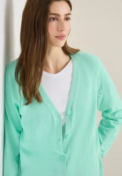Basic Cardigan mit V-Neck und Knöpfen