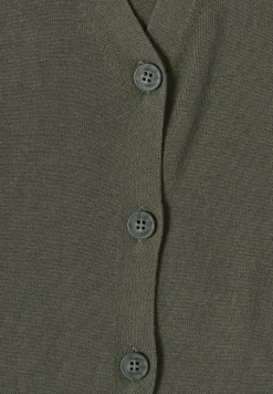 Basic Cardigan mit V-Neck und Knöpfen