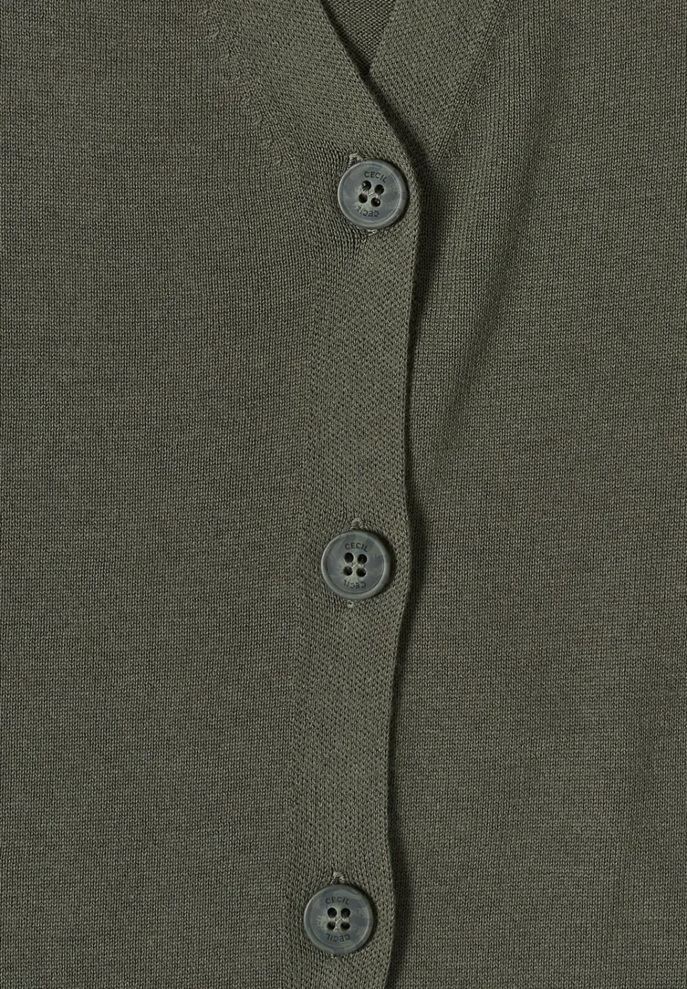 Basic Cardigan mit V-Neck und Knöpfen
