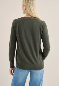 Basic Cardigan mit V-Neck und Knöpfen