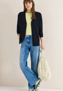 Basic Cardigan mit V-Neck und Knöpfen