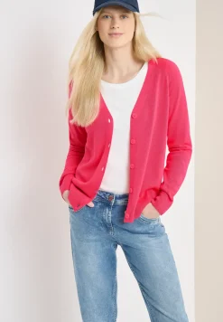 Basic Cardigan mit V-Neck und Knöpfen