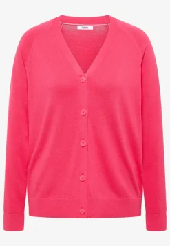 Basic Cardigan mit V-Neck und Knöpfen