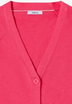 Basic Cardigan mit V-Neck und Knöpfen