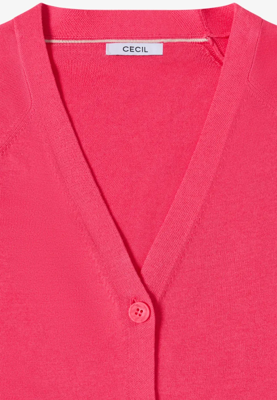 Basic Cardigan mit V-Neck und Knöpfen