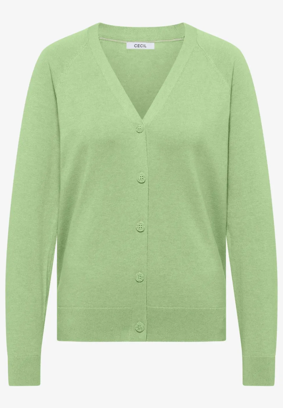 Basic Cardigan mit V-Neck und Knöpfen