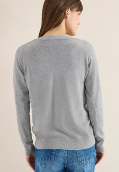 Basic Cardigan mit V-Neck und Knöpfen