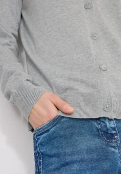 Basic Cardigan mit V-Neck und Knöpfen