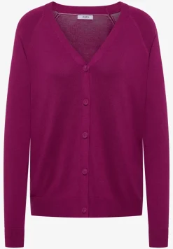 Basic Cardigan mit V-Neck und Knöpfen