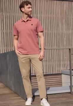 Basic Komfort-Poloshirt mit Kurzarm