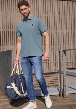 Basic Komfort-Poloshirt mit Kurzarm