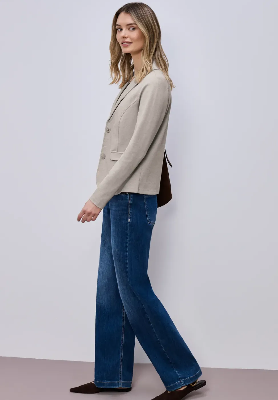 Basic Piqué Blazer