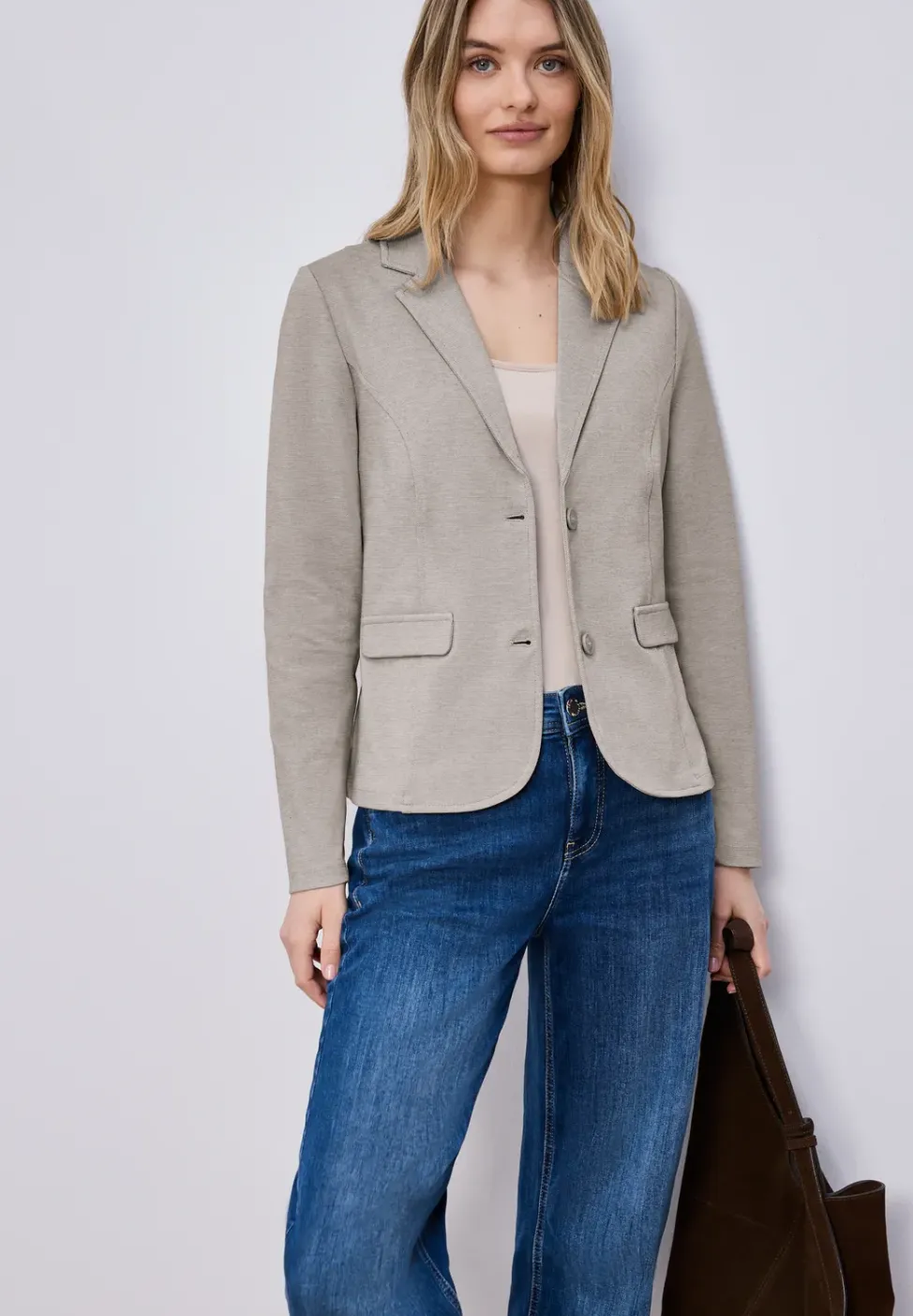 Basic Piqué Blazer