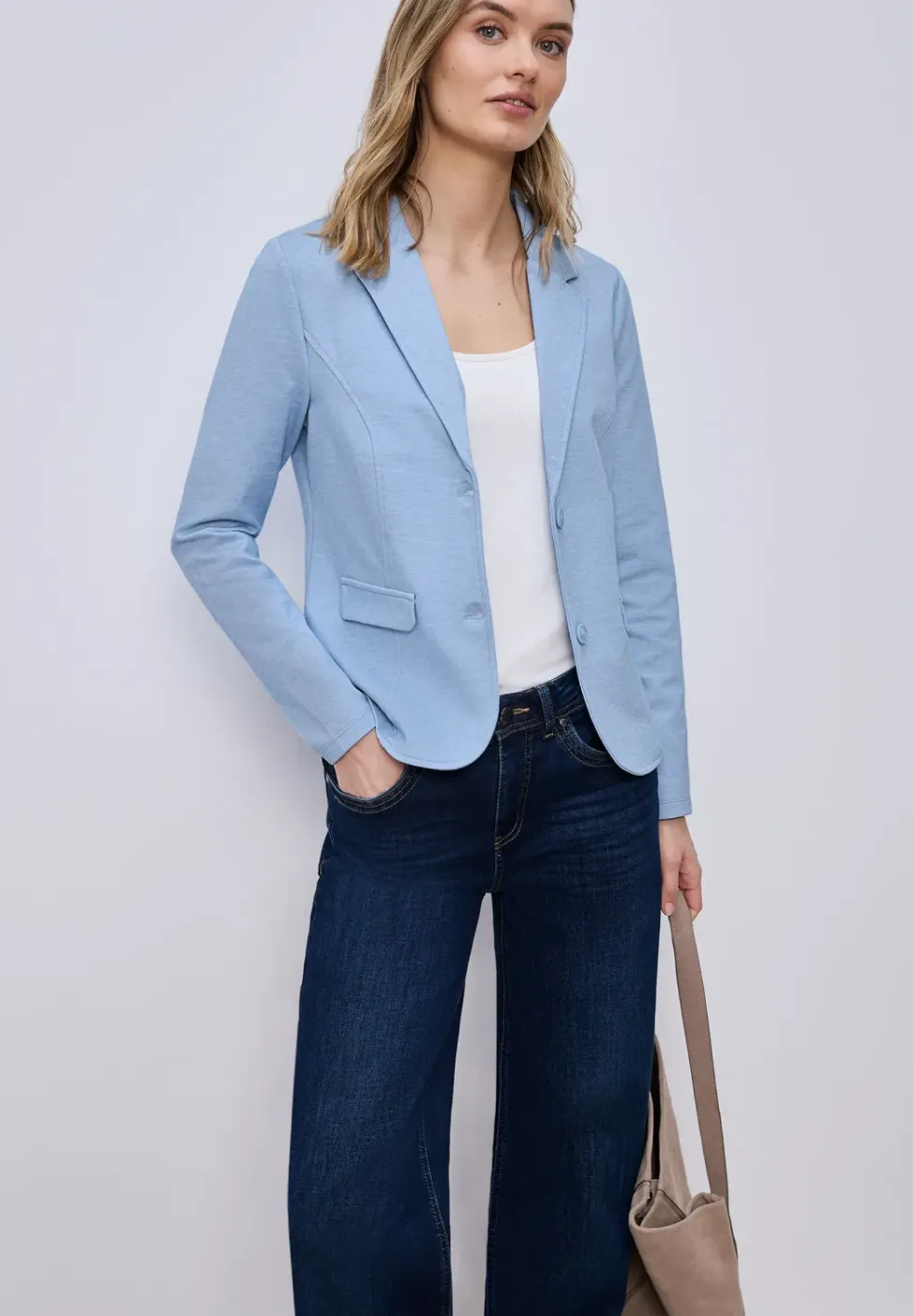 Basic Piqué Blazer