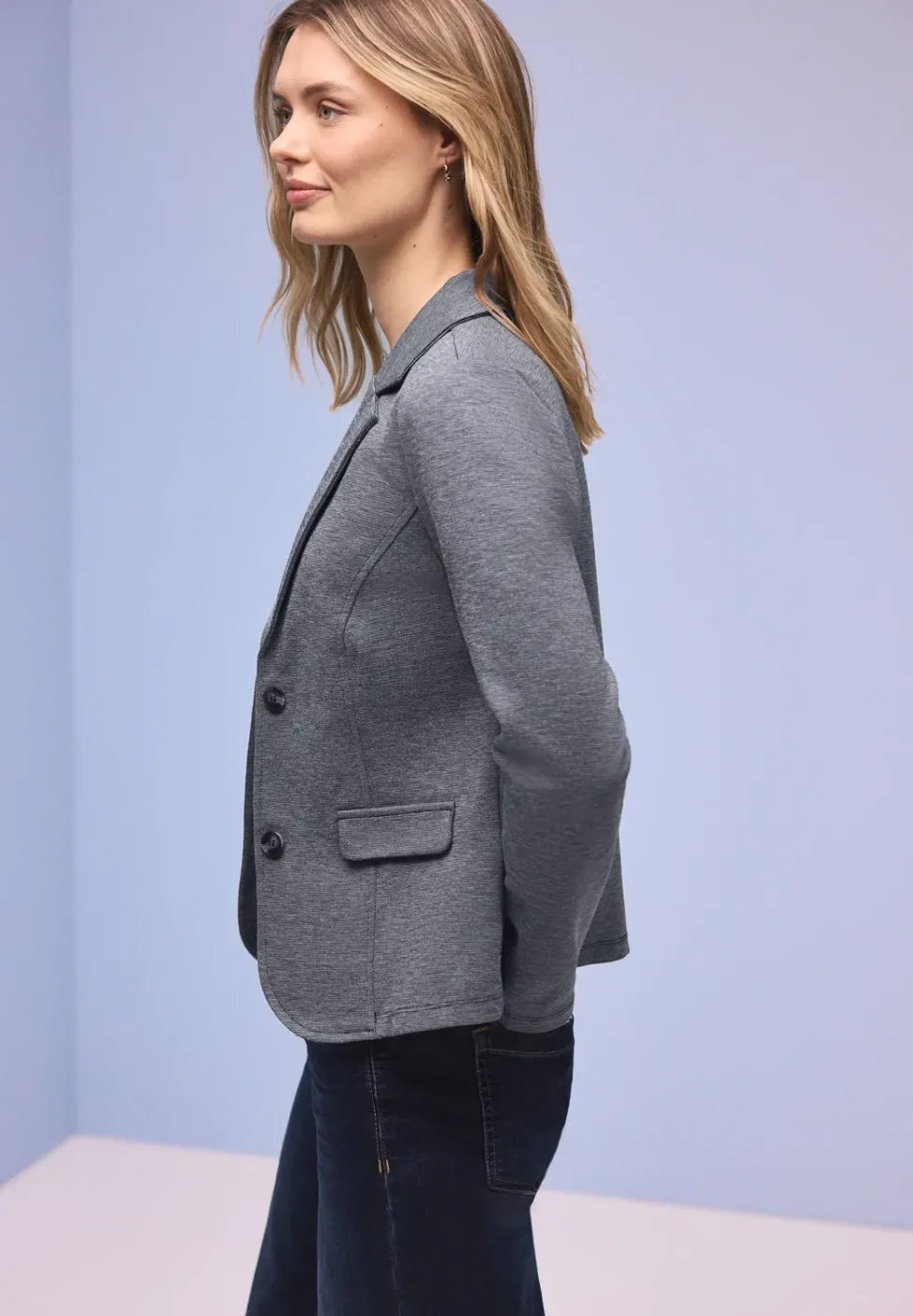 Basic Piqué Blazer