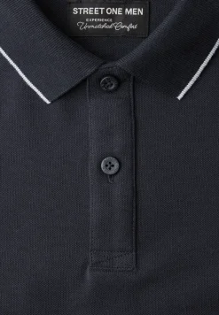 Basic Piqué Poloshirt mit Kontrastdetail