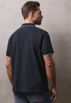 Basic Piqué Poloshirt mit Kontrastdetail