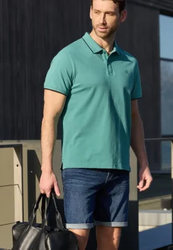 Basic Piqué Poloshirt mit Kontrastdetail