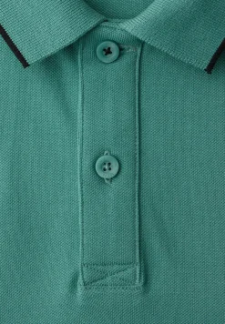 Basic Piqué Poloshirt mit Kontrastdetail
