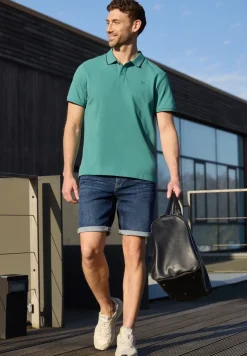 Basic Piqué Poloshirt mit Kontrastdetail
