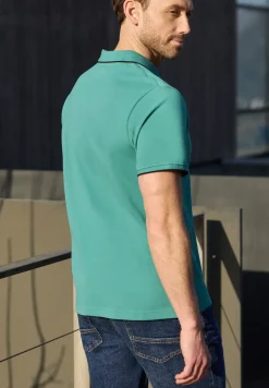Basic Piqué Poloshirt mit Kontrastdetail