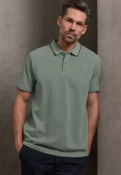 Basic Piqué Poloshirt mit Kontrastdetail
