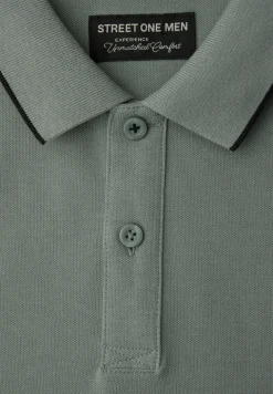 Basic Piqué Poloshirt mit Kontrastdetail