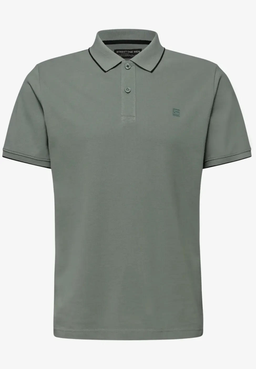 Basic Piqué Poloshirt mit Kontrastdetail