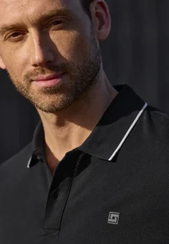 Basic Piqué Poloshirt mit Kontrastdetail