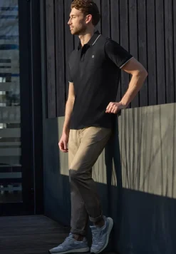 Basic Piqué Poloshirt mit Kontrastdetail