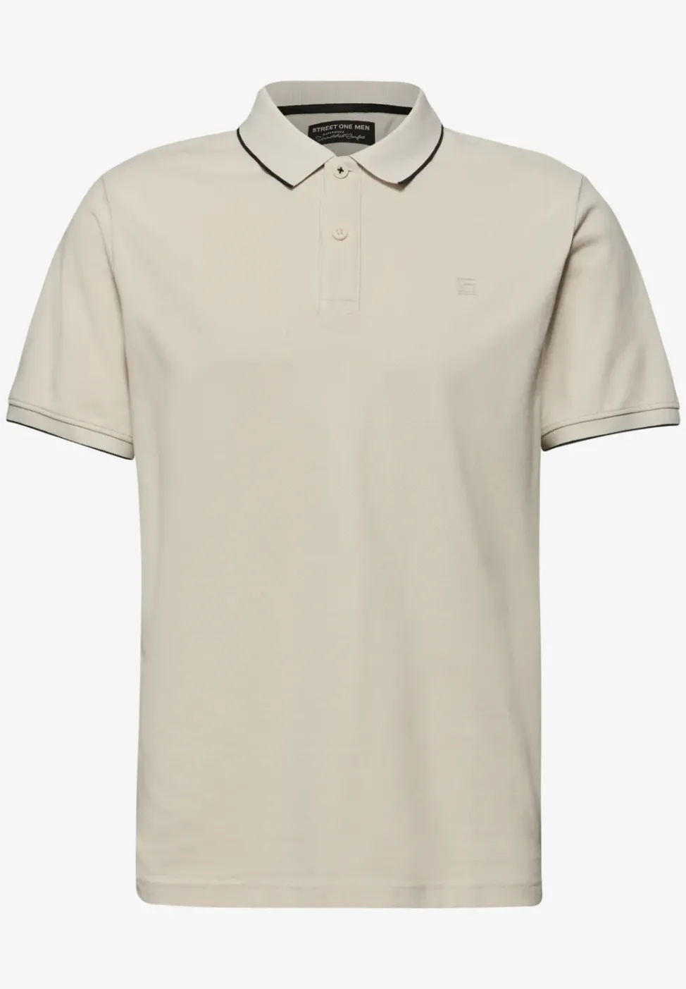 Basic Piqué Poloshirt mit Kontrastdetail