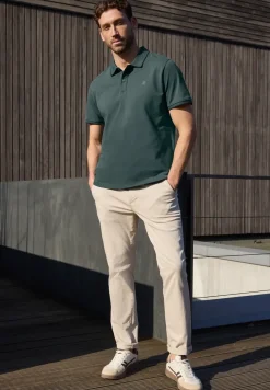 Basic Piqué Poloshirt mit Kontrastdetail