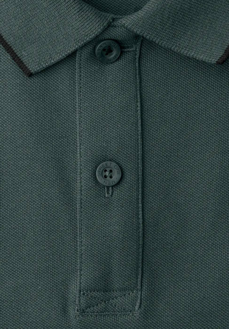 Basic Piqué Poloshirt mit Kontrastdetail