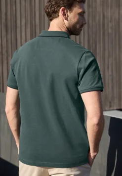 Basic Piqué Poloshirt mit Kontrastdetail