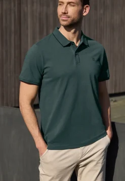 Basic Piqué Poloshirt mit Kontrastdetail