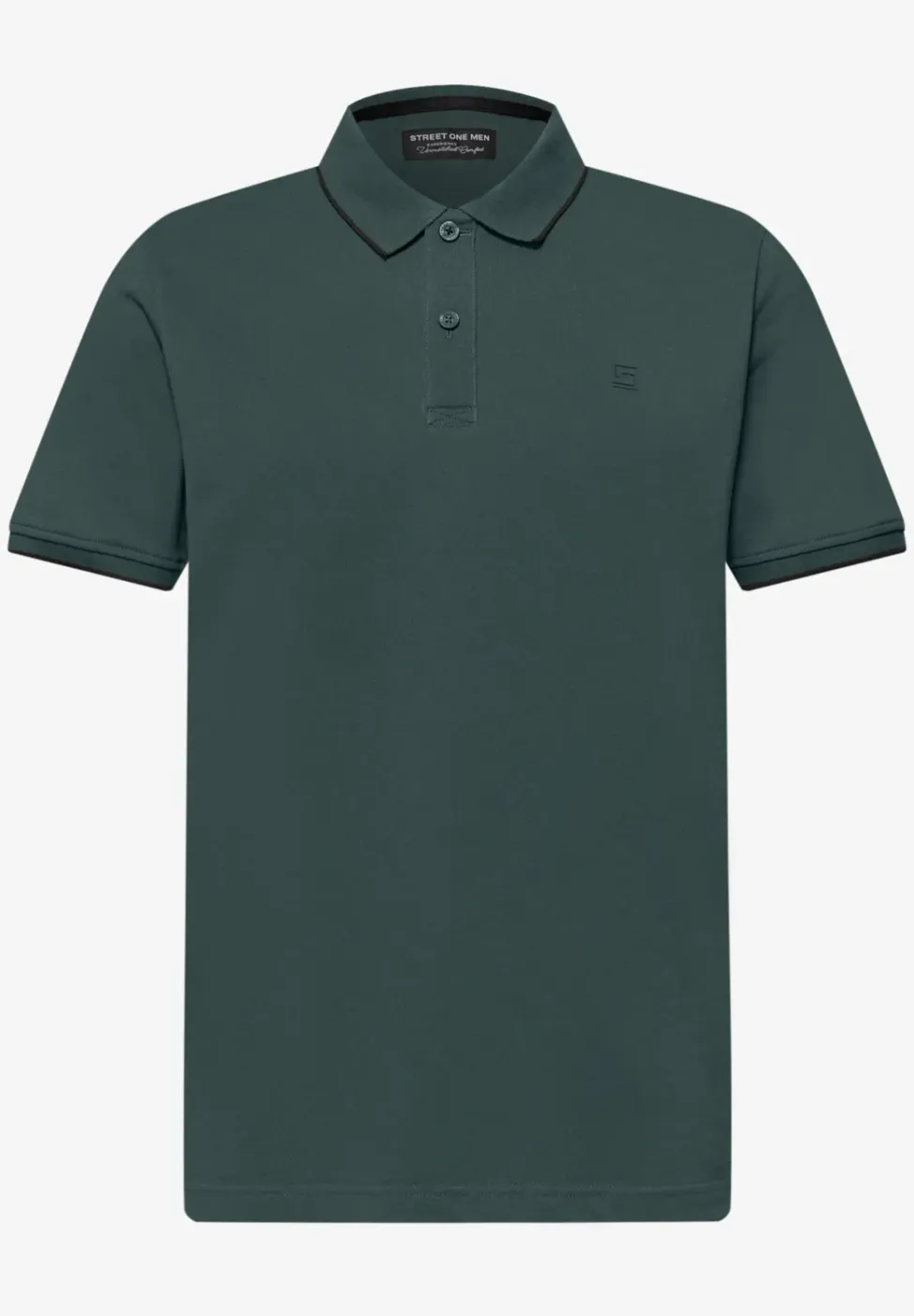 Basic Piqué Poloshirt mit Kontrastdetail