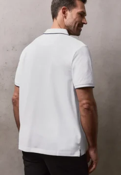 Basic Piqué Poloshirt mit Kontrastdetail