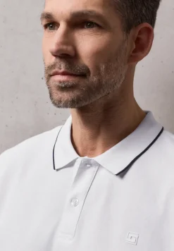 Basic Piqué Poloshirt mit Kontrastdetail