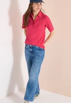 Basic Poloshirt mit Kurzarm