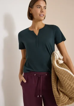 Basic Shirt im Tunika-Look